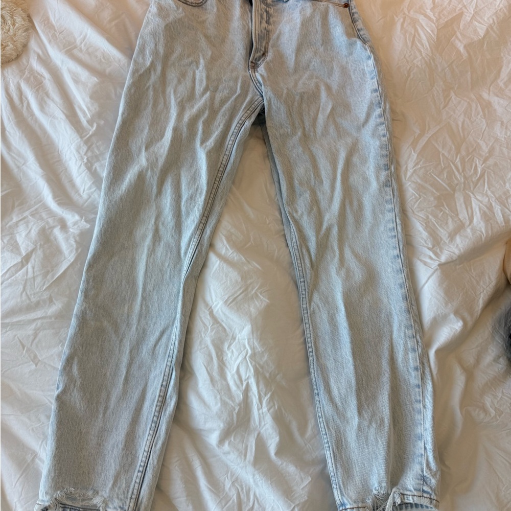 Abercrombie & Fitch Blue Straight Leg Jeans